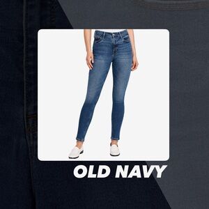 EUC Old Navy Dark Wash Rockstar Super Skinny Jeans